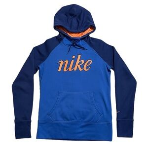 Nike Women's All Time Fleece Script Hoodie Sweatshirt Therma-Fit 624420 Small